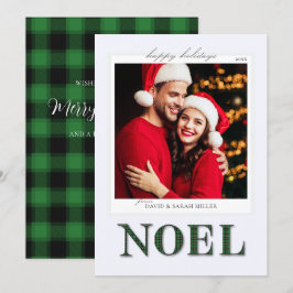 Noel Grönt Play Mönster jul-Helgdag-kort Julkort