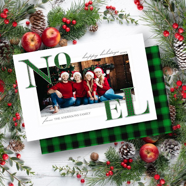 Noel Grönt Play Mönster jul-Helgdag-kort Julkort (Skapare uppladdad)