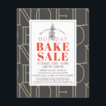 NOEL Helgdag Bake Sale Mörk Grått Flyer<br><div class="desc">Den här moderna och chicen "NOEL"-christmas helgdag bake-försäljningsflygaren har mörk grått-bakgrund med julgran. Anpassa den efter dina behov. Du hittar matchande produkter i min butik.</div>