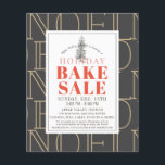 NOEL Helgdag Bake Sale Mörk Grått Flyer<br><div class="desc">Den här moderna och chicen "NOEL"-christmas helgdag bake-försäljningsflygaren har mörk grått-bakgrund med julgran. Anpassa den efter dina behov. Du hittar matchande produkter i min butik.</div>