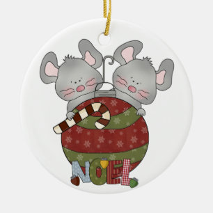 Noel Helgdag Mice jul Ornament