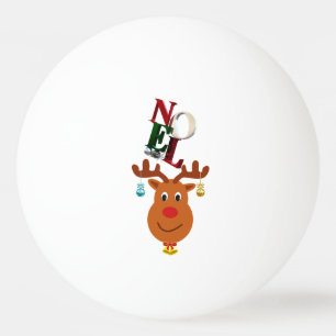 Noel Hjort Klockor Bauble Rudolf Snöflingor jul Pingisboll