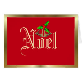 Noel holly och bär röd jul hälsningskort