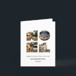 Noel-jul - fet modern 4-fotoenkel Helgdag Helgkort<br><div class="desc">Färgstark ljus roligt Noel-jultypografi 4-fotodesign för helgdag. Röd,  grönt,  marinblått,  svart och rosa färgrutor tillgängliga.</div>