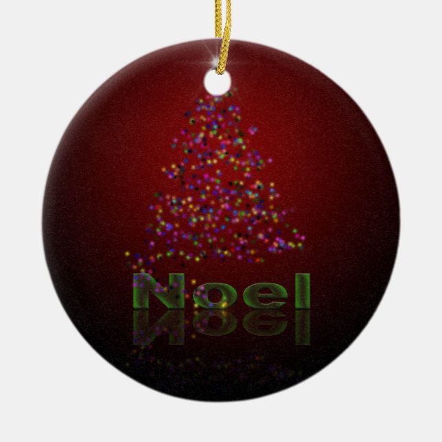 Noel jul julgransprydnad keramik (Framsidan)