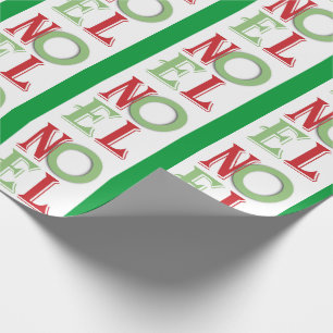 NOEL Jul Mönster Wrapping Papper Presentpapper
