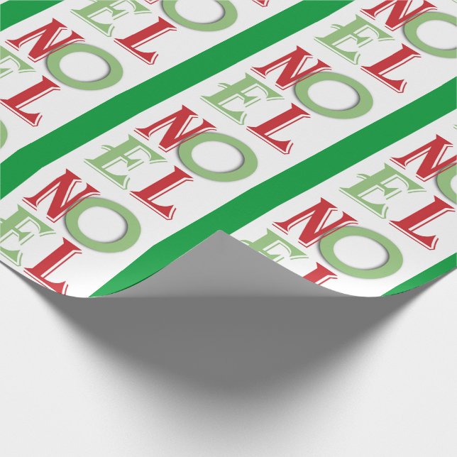 NOEL Jul Mönster Wrapping Papper Presentpapper (Hörn)