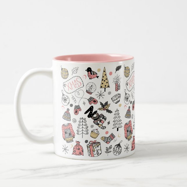 Noel Julafton Novelty Coffee Mugg (Vänster)
