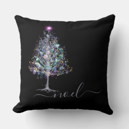 Noel julgran keepsaké med svartvitt kudde