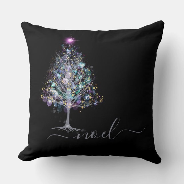 Noel julgran keepsaké med svartvitt kudde (Framsida)