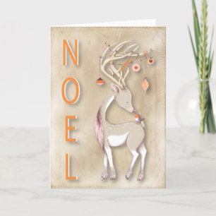 Noel julhjort helgkort