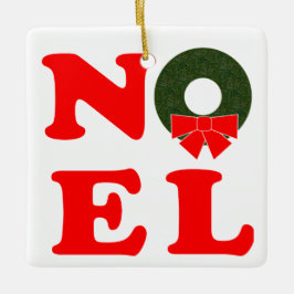 NOEL Krans Julgransprydnad Keramik