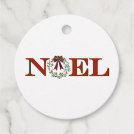 Noel med andedräkt gåvor etiketter