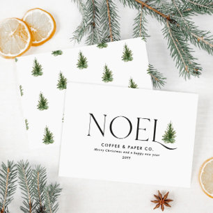 Noel modern typografi - jul julkort