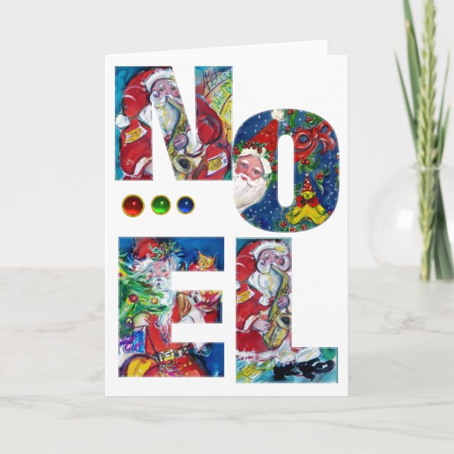 NOEL /MUSICAL JULAFTON PARTY,SANTA WITH JULGRAN HELGKORT (Framsida)