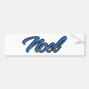 Noel Namn blue Aufkleber Sticker Autoaufkleber Bildekal