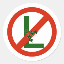 Noel "No L" Roligt julklapp Runt Klistermärke