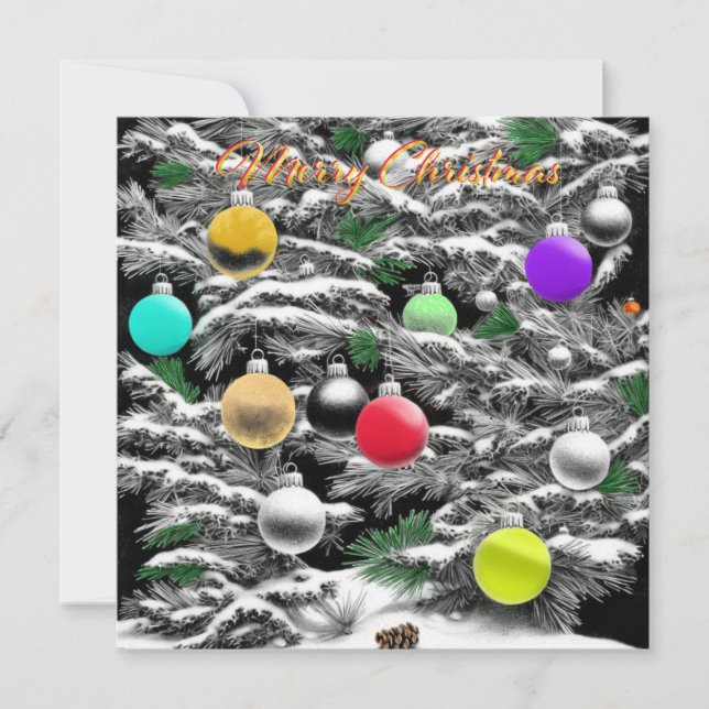  Noël noir et blanc et couleurs (Framsida)