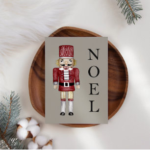 Noel Nutcracker Gräs Helgdag julkort