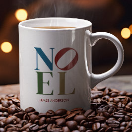 NOEL Pop Brev Art Inspired Helgdag Kaffemugg