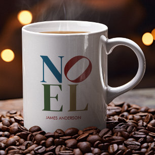 NOEL Pop Brev Art Inspired Helgdag Kaffemugg