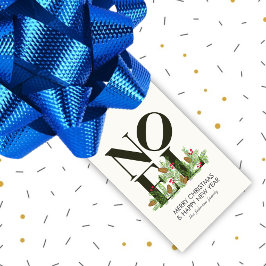 NOEL Pop Brev Art Inspired jul Presentetikett