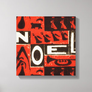 Noel Red Canvastryck