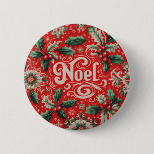 Noel Red & Grönt Knapp
