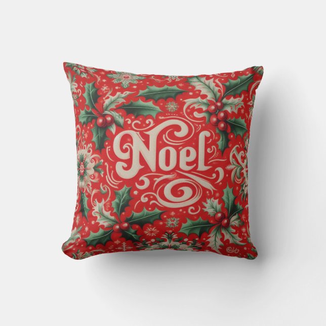 Noel Red & Grönt Kudde (Framsida)