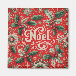 Noel Red & Grönt Magnet