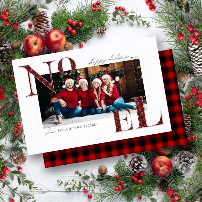 Noel Red Play Mönster julkort Helgdag Card (Skapare uppladdad)