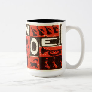 Noel Red Två-Tonad Mugg
