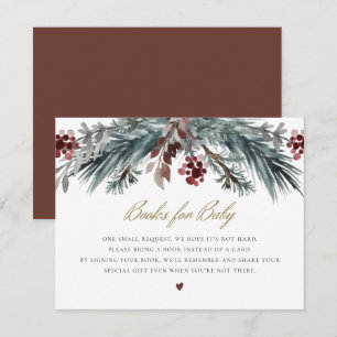 NOEL Rustic Winter jul Gräs Bokar för Baby Inbjudningar