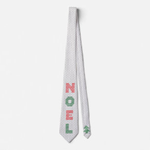 Noel Sweater Mönster Neck Tie Slips