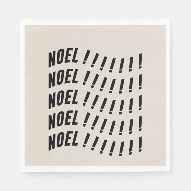 Noel Typography Pappersservett (Framsidan)