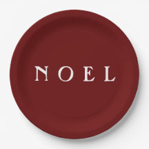 NOEL Typography Red Simple Minimalistic Modern