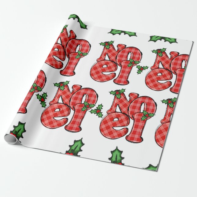Noel Wrapping Papper Presentpapper (Utrullad)