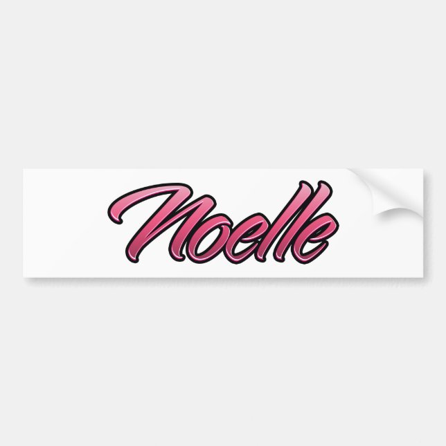 Noelle faded rosa Aufkleber Sticker Bildekal (Framsidan)