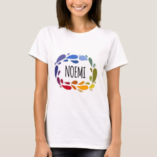 Noemi Name Niedliches farbiges Geschenk Name Noemi T Shirt