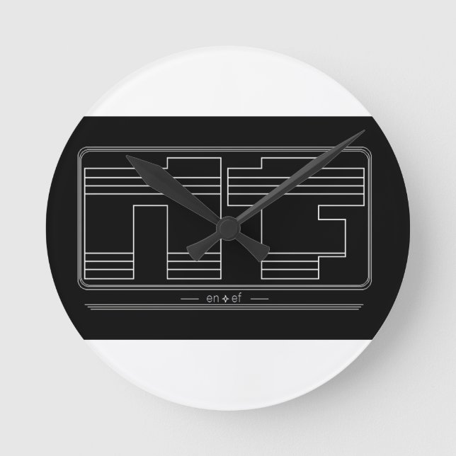Noface Wall Clock Rund Klocka (Framsida)