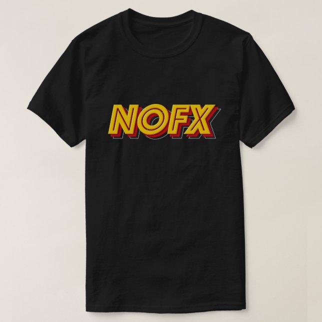 NOFX BAND MERCH TYP T SHIRT (Design framsida)