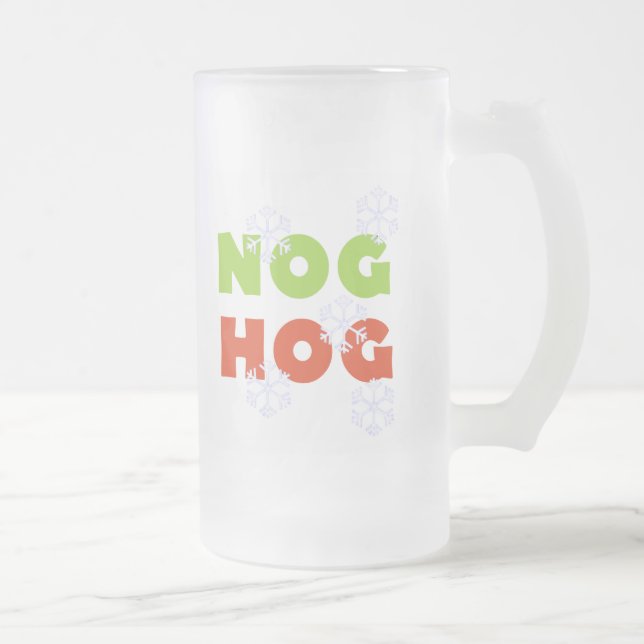 Nog Hog Frostat Ölglas (Höger)