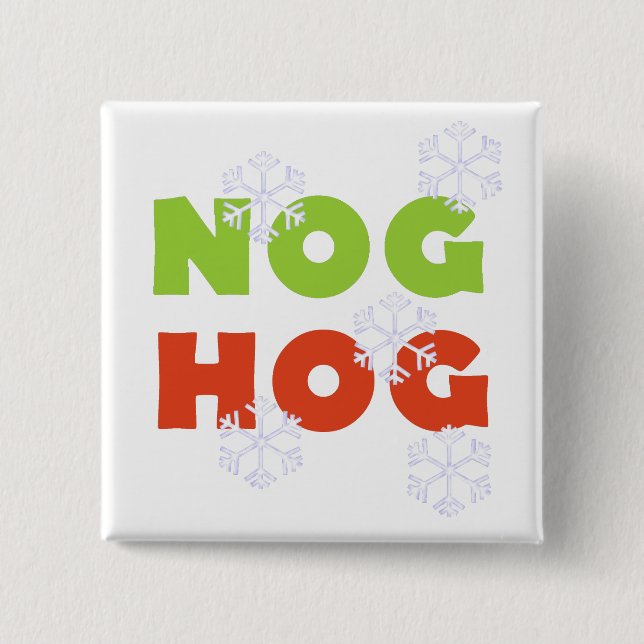 Nog Hog Helgdag Tshirts och Gifts Knapp (Framsida)