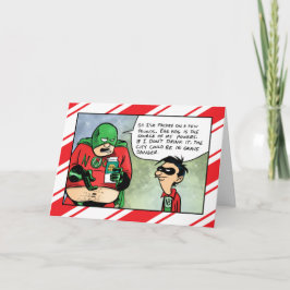 Nog-Man dricker eggnog-julkort Helgkort