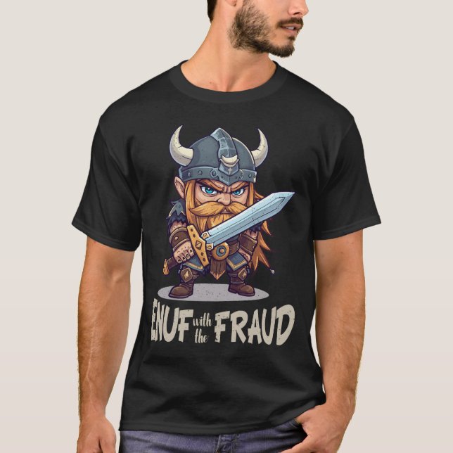NOG MED BEDRÄGERI T SHIRT (Framsida)
