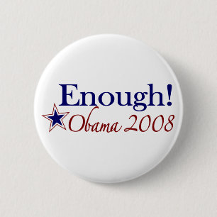 Nog Obama 2008 (läppstift på en gris) Knapp