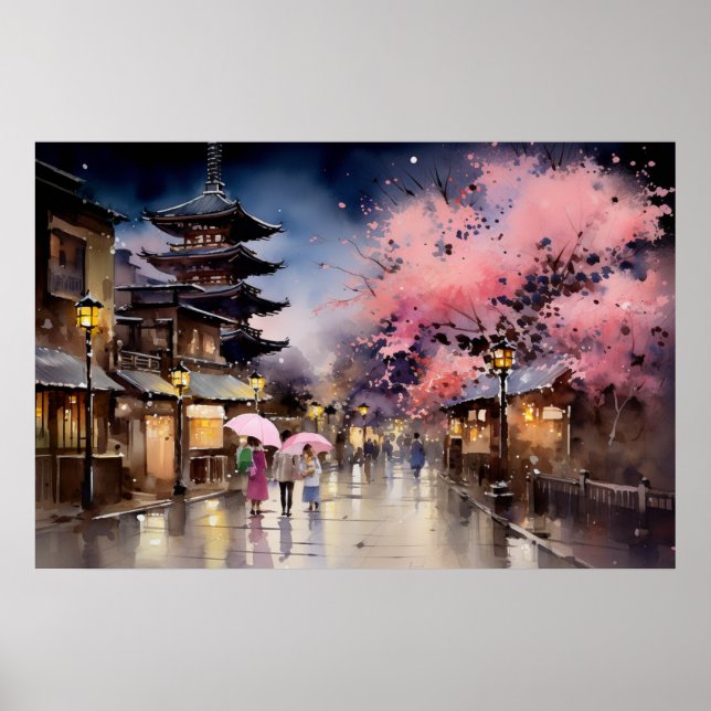 Nogfall i Gion - Art Print Collection Poster (Framsidan)
