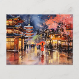 Nogfall i Gion - Art Print Collection Vykort