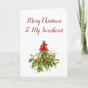 **NÖGHETSVEETHEART** KÄRLEK I CHRISTMAS HELGKORT