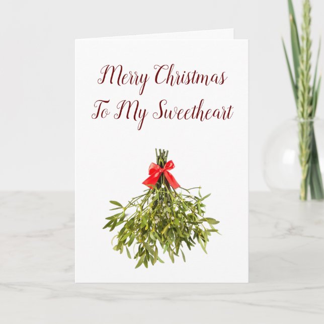 **NÖGHETSVEETHEART** KÄRLEK I CHRISTMAS HELGKORT (Framsida)